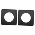 thumbnail image 3 of DOLITY 2x Door Reinforcement Plate Door Knob Plate Door Handle Fixing Plate Bracket Black, 3 of 8