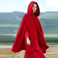 thumbnail image 1 of Simua Trench-Coat pour Femmes Cape à Capuche Long Ouvert Poncho Poncho Cardigan, 1 of 7
