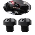thumbnail image 4 of maskred 2 Pcs M10x1.25 Rétroviseurs Filetage Vis Boulons Bouchon Trou Noir Inverse 10mm 1Set, 4 of 6