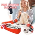 thumbnail image 1 of Agiferg Machine à Coudre Portative Sans Fil Mini à Main pour Vêtements et Tissus, 1 of 9