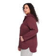 thumbnail image 4 of George Women's Plus Faux Shearling Zip Up Jacket, 4 of 6