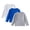 Light Gray, variant on Yammkia Long Sleeve T Shirt Boys Boys Long Sleeve Shirts Kids Crewneck T Shirts Casual Tops Tees 3 PCS Size 8-10 (White,8-10 Years)