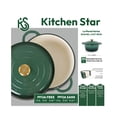 thumbnail image 2 of 3.5 Litre Kitchen Star Cast Iron Dutch Oven 24cm, Green, 2 of 6