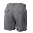 thumbnail image 5 of Short Cargo Kaki pour Femmes Grande Taille Coupe Décontractée Bermuda Extensible Extérieur Golf Été 2025 Randonnée Taille Haute Séchage Rapide Dames avec Poches, 5 of 5