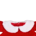 thumbnail image 4 of Girls Christmas Velvet Dress Short Sleeve Patchwork Dress, 4 of 6