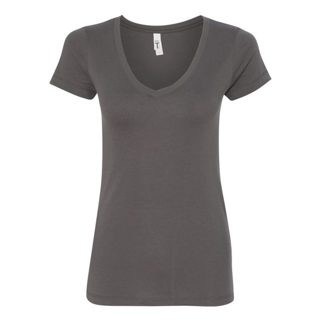 Next Level Womens Ideal V, XS, Dark Grey