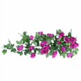 thumbnail image 1 of Artificial Flower Plant Fake Roses Plants Decorative Hanging Flowers For Rose Self-Assembly for Party Restaurant Wreath Decoration Purple, 1 of 1