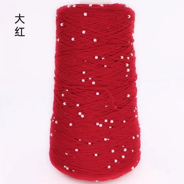 350g Pearl Mercerized Cotton Yarn Hand-knitted Cotton Pearl Lace Line Fine Crochet Thread Bead Thread Diy Hand-braided Thread