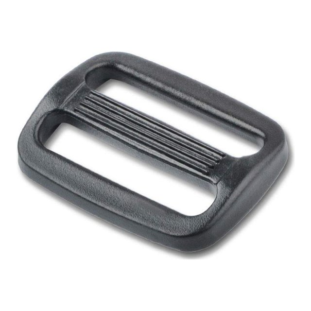 DYZD Multi-size Straps Webbing Slide Triglides Plastic Slide Buckle for Backpack Bag (25 mm Black)