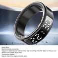 thumbnail image 3 of Smart Smart Ring with Screen Various Sports Modes IP68 Water Proof Stainless Steel Smart Fitness Tracker Ring, 3 of 7