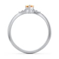 thumbnail image 4 of Birthstone Heart Ring with Shoulder Accents - Citrine (November), 4 of 4