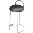 thumbnail image 1 of Meridian Furniture Ring Soft Gray Velvet Counter Stool in Brushed Chrome Finish, 1 of 5