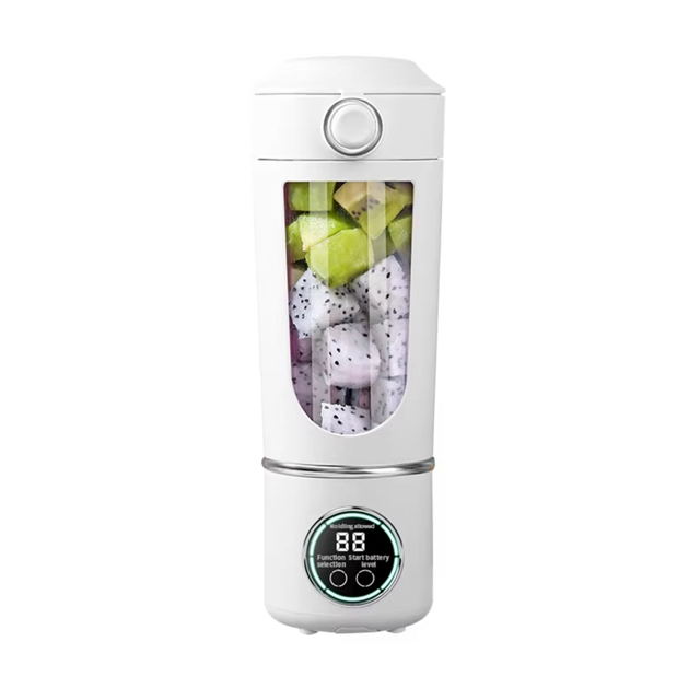 Portable Juice Maker Blender for Shakes Smoothies 700ML 12-Blades Fast Mixing 2 in 1 Blender Personal Juicer 7.4V A