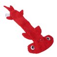 thumbnail image 2 of Plush Dog Squeaky Toy, Lightweight Teeth Cleaning Interactive Stuffing Free Puppy Toy  For Outdoor For Medium Dogs Red,Blue, 2 of 8