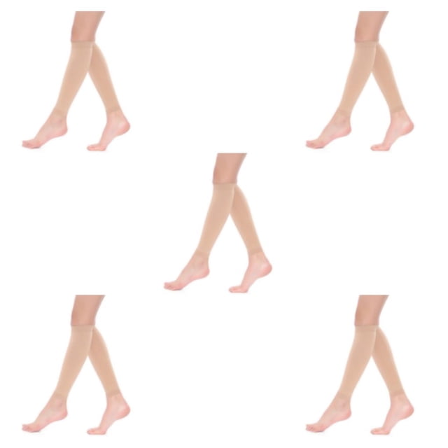 Maytalsory Compression Stocking For Women Men Comfort And Lightweight Impact Resistance skin color S 5Set