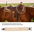 thumbnail image 4 of Professional English Saddle Girth, Wool Like Anti Friction Design Padded Horses Girths for Daily Riding Training, Stainless Steel Fasteners, Horse Girth for Integrated Saddles, 4 of 7