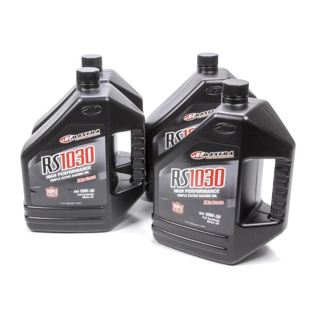 Maxima Racing Oils 39-019128 10W30 Synthetic Oil Case, 4 x 1 gal RS1030