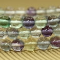 thumbnail image 4 of Bracelet Extensible Unisexe en Perles Rondes de 6 mm en Pierre Précieuse de Fluorite Claire de Qualité AAA Naturelle, 4 of 4