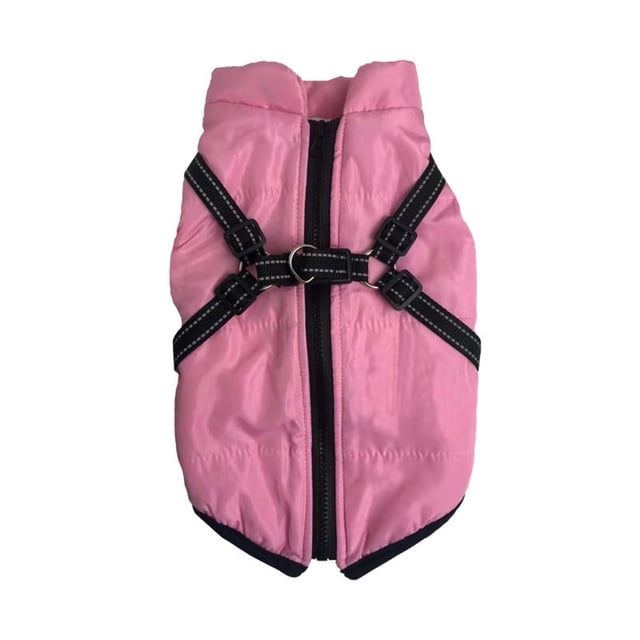 SIfdSeng Dog Clothes Boy and Girl Winter Coat Furry Dog Jacket Furryking Dog Coat Furryking Winter Jacket for Dogs with Harness Reflective Warm Dog Jacket for Small Medium Large
