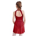 thumbnail image 2 of Runhomal Robe de Danse Ballet Sans Manches pour Filles Enfants, Justaucorps de Gymnastique Bourgogne 6, 2 of 6