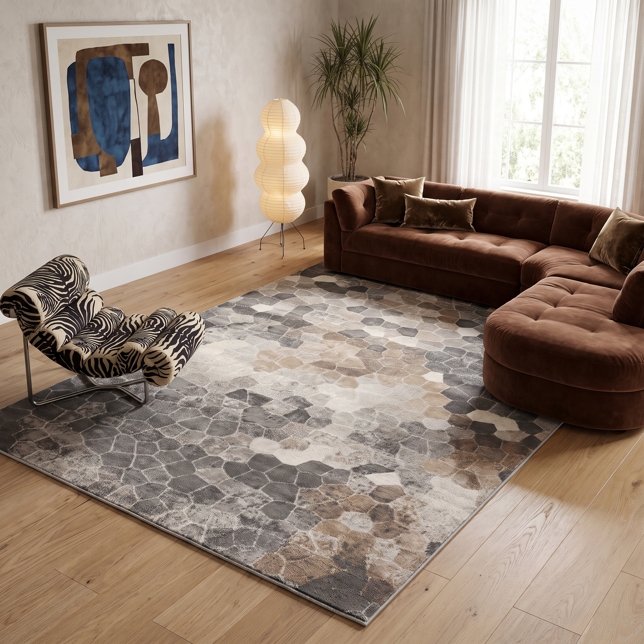 Rug Branch Havana Collection Tapis traditionnel en détresse