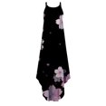 thumbnail image 4 of SMihono Robe Maxi Bohème d'Été pour Femmes Grande Taille Robe d'Été Décontractée pour Femmes Sans Manches à Col Licou Jupe à Bretelles Fendue Robe Maxi à Imprimé Robe de Plage Évasée, 4 of 4