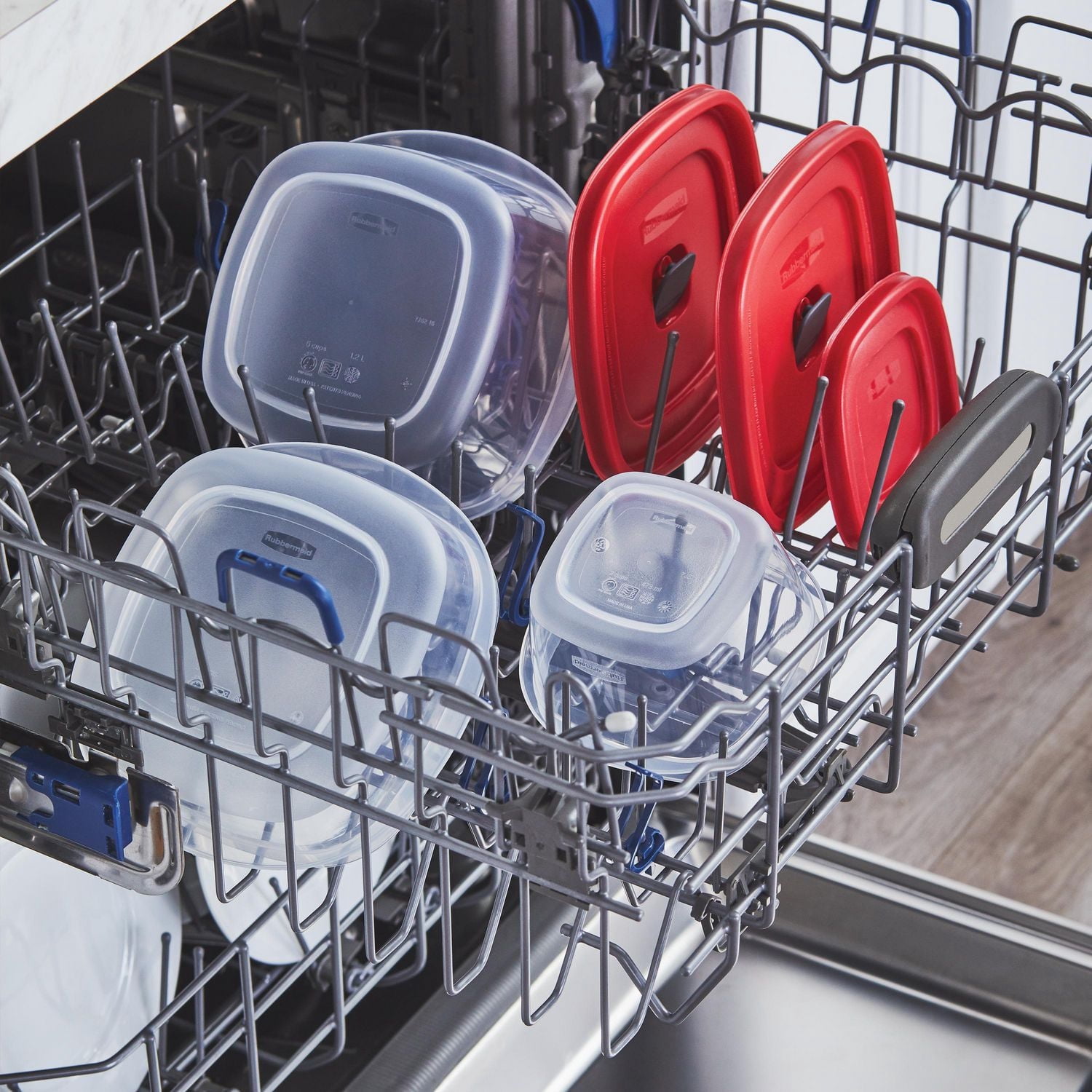Contenants de conservation des aliments Rubbermaid avec couvercles EasyFindLids, ensemble de 40 pièces