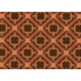thumbnail image 1 of Ahgly Tapis Rectangulaire Orange Lavable en Machine, 4 Pieds x 6 Pieds, 1 of 7