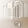 thumbnail image 2 of Plastic Garlic And Ginger Storage Basket With Wall Mount Adhesive Backing 10 cm x 10 cm x 11 cm For Kitchen Organization, 2 of 6