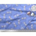 thumbnail image 2 of Soimoi Blue Moss Georgette Fabric Shadow & Dragonfly Insect Printed Craft Fabric by the Yard 42 Inch Wide, 2 of 3