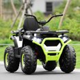 thumbnail image 3 of Patiojoy 12V Kids Electric Ride On Car Toy 4-Wheeler ATV Quad with LED Lights White, 3 of 5