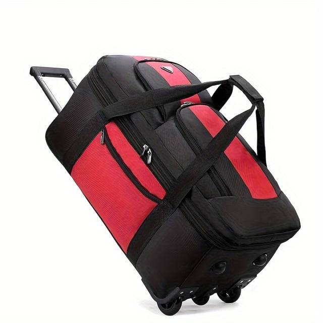 Large Capacity Expandable Trolley Luggage Bag, That Can Be Carried, Handled Or Pulled On Wheels