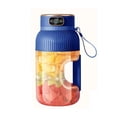 thumbnail image 1 of Portable Blender, Wireless USB Rechargeable Smoothie Blender with Digital Display, 10-Leaf Juicer Cup for Smoothies & Shakes, 1200ml Large Capacity, Outdoor Travel, 1 of 8