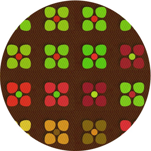 Ahgly Company Tapis d'Intérieur Lavables en Machine, Ronds, Transitionnels, Vert-Jaune Foncé, Ronds de 7 Pi