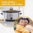 thumbnail image 3 of Crock-Pot 7 qt Polished Silver Slow Cooker, 3 of 5