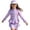 Light Purple, variant on Riforla Girls Swimsuits 2 Piece Swimwear with Zipper Front and Ruffle Skirt for Swimming Pool Beach Fish Style Swimming Suit for Girls Light Blue 3-4 Years