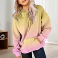 thumbnail image 4 of MIASHUI Girls Sweatshirt Tops Gradient Long Sleeve Oversized Hoodies Pullover,Light Pink,7-8 Years, 4 of 7