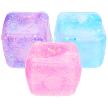 3Pcs Fidget Toy Stress Cube Toys Squeezing Plaything Cube Stretchy Toy for Party