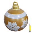 thumbnail image 2 of Christmas Ball Pvc Inflatable Ball Christmas Decoration 23.6 Inch Christmas Ball Christmas Indoor Outdoor Crafts Decoration PVC Inflatable Ball Family Christmas Holiday Party Ball, 2 of 7