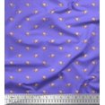 thumbnail image 1 of Soimoi Tissu Poly Georgette Imprimé Feuilles & Roses Floral pour Couture au Mètre 42 Pouces de Large, 1 of 3