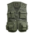thumbnail image 1 of Graflsoa Gilet de Pêche et de Randonnée Extérieur Vert Armée 3TG, Matériau Polyester Léger, Options de Tailles Multiples, Design Compact et Durable, 1 of 6