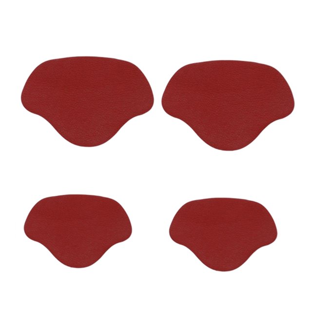 TISHITA Self-Adhesive Insoles Heel Repair Sticker Back Insert Heel Stick Foot Care for Sports Shoes red