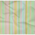 thumbnail image 3 of oneOone Organic Cotton Poplin Twill Fabric Multicolor Stripe Printed Craft Fabric BTY 42 Inch Wide, 3 of 3