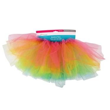 Façon de célébrer le tutu arc-en-ciel – Déguisement de fête en polyester multicolore