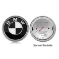 thumbnail image 1 of Bmw Front And Rear Hood Logonormal Black And White82mm4 Packs, 1 of 3