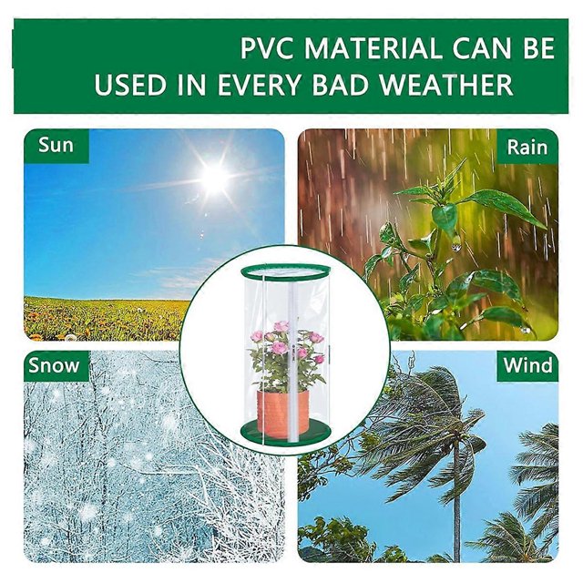 2Pcs PVC Mini Greenhouse, 23.6 X 11.8inch Transparent Flower Plant Mini Greenhouse Cover, Portable Plant Protector