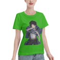 thumbnail image 2 of Women's Basic Short Sleeve T-Shirt Attacking Giant Levi Ackerman, 2 of 6