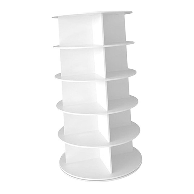 Siruishop Rotating Shoe Rack Storage Shoe Organizer Shoe Storage Shelf Space Saving Five Layer