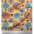 thumbnail image 1 of Soimoi Rayon Fabric Brush Stroke Abstract Printed Fabric 1 Yard 42 Inch Wide, 1 of 3