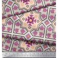 thumbnail image 1 of Soimoi Rayon Tissu Floral & Damas Patchwork Tissu Imprimé par la Cour 42 Pouces de Large, 1 of 3